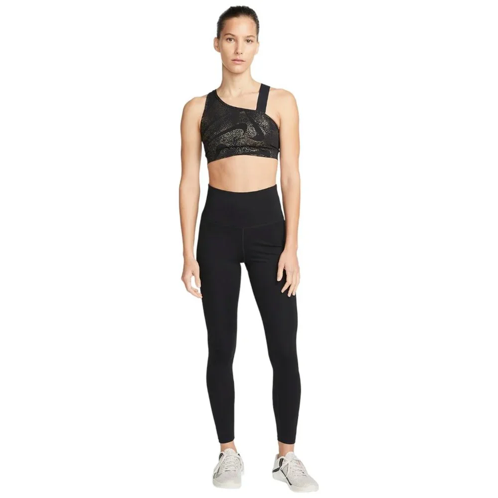 Small - NIKE Sports Bra - Non-Padded Medium-Support Stardust Black NEW - Picture 6 of 7